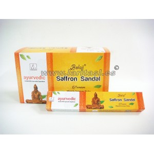 Incenso Balaji Ayurveda Saffron Sandal 15gr